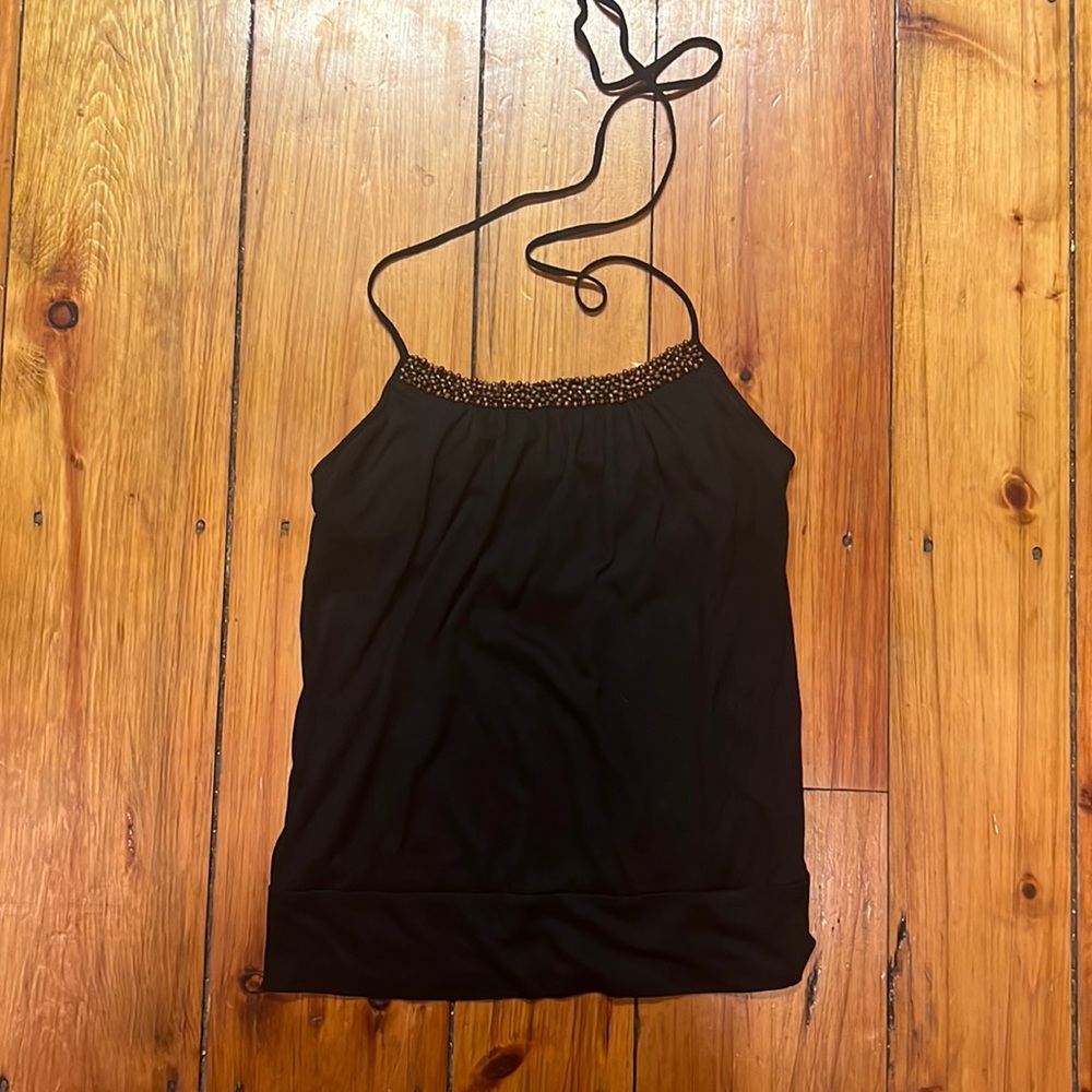 Black Halter Top